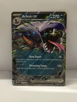 Pokemon TCG Holo Arbok EX Double Rare Scarlet & Violet 151 Card 024/165 - Image 1