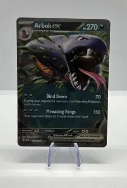 Pokemon TCG Holo Arbok EX Double Rare Scarlet & Violet 151 Card 024/165 - Image 1