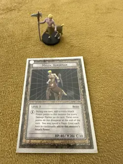 Yugioh Dungeon Dice Monsters DDM Mystic Horseman Figure + Card B1-05 - Image 1