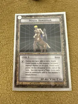 Yugioh Dungeon Dice Monsters DDM Mystic Horseman Figure + Card B1-05 - Image 2