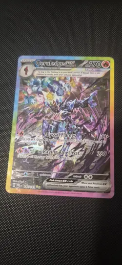 Pokemon Ceruledge EX Prismatic Evolutions TCG Card 147/131 Fresh From Pack - Image 1