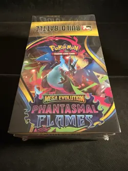 Pokemon TCG ME02 Phantasmal Flames BUILD AND BATTLE DISPLAY BOX 10 ct Sealed - Image 1