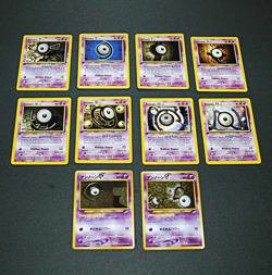 Unown Pokemon Cards 8 Purple Lot First Editions & 2 Japanese LP Assorted Mixed - Image 4