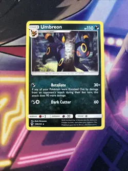 Umbreon - 120/214 - Pokemon Lost Thunder Sun & Moon Non-Holo Rare Card VLP - Image 1
