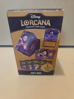 Factory Sealed Disney Lorcana: Fabled Elsa Gift Set Trading Card Game 5 Boosters - Image 1