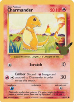 Charmander 46/102 Pokemon Jumbo Oversized Card - NM - Image 1