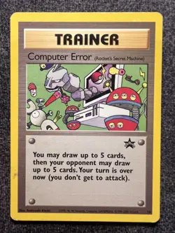 Computer Error (Rocket's Secret Machine) 16 Black Star Promo Pokemon Card LP - Image 1