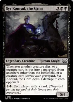 Syr Konrad, the Grim U Commander: Duskmourn: House of Horror 158 NM - Image 1