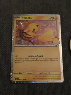 Pikachu 30th Anniversary Stamped Promo 051/162 Coin Pokemon Card Day 2026 - Image 2