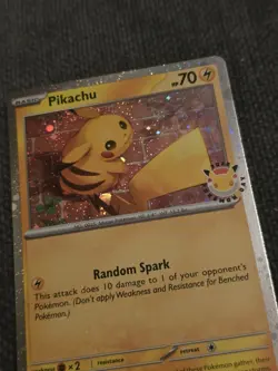 Pikachu 30th Anniversary Stamped Promo 051/162 Coin Pokemon Card Day 2026 - Image 4