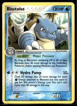 2006 Pokemon EX Crystal Guardians 14 Blastoise LP - Image 1
