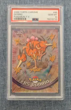 Dodrio 2000 Topps Chrome Pokemon T.V Gem MT PSA 10 - Image 1