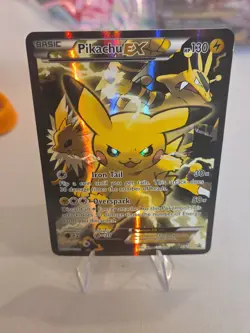 2016 Pokemon XY Black Star Pikachu Ex Promo Red & Blue #XY124 & Pikachu Lot NPMT - Image 1