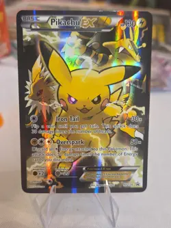 2016 Pokemon XY Black Star Pikachu Ex Promo Red & Blue #XY124 & Pikachu Lot NPMT - Image 2