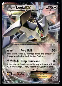2015 Pokemon XY Ancient Origins 68 Lugia EX LP - Image 1