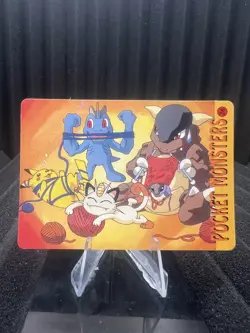 Pokemon Vintage Pocket Monsters Vending HOLO Prism Sticker Bandai 1999 Nintendo - Image 2