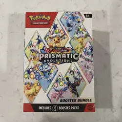 Pokemon TCG Prismatic Evolutions Booster Bundle - 6 Packs - SEALED - Image 1
