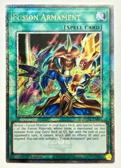 DUNE-EN061 Fusion Armament - Quarter Century Secret Rare 1st Ed Near Mint YuGiOh - Image 1