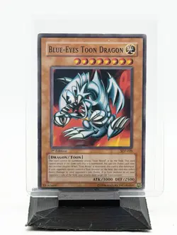 Yu-Gi-Oh Blue-Eyes Toon Dragon SDP-020 Starter Pegasus Rare 1st Edition TCG - Image 1