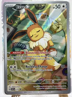 Pokemon TCG Eevee SVP173 Prismatic Evolutions Sealed Promo Card Full Art Holo NM - Image 2