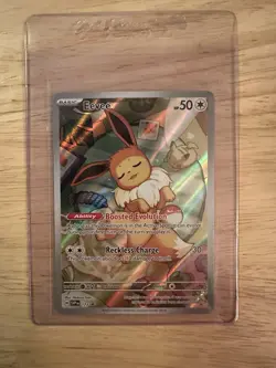Pokemon TCG Eevee EX Prismatic Evolutions 173 Black Star Promo NM - Image 1