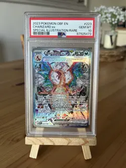 Pokemon 2023 Charizard ex 223/197 SIR Obsidian Flames GEM MINT PSA 10 - Image 1