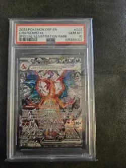 Pokemon 2023 Charizard EX Sir 223/197 Obsidian Flames PSA 10 - Image 1