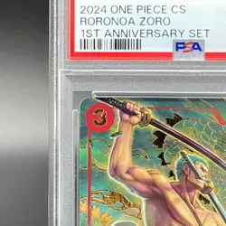 PSA 10 Roronoa Zoro OP01-025 1st Anniversary Set Promo ONE PIECE Card Chinese - Image 3
