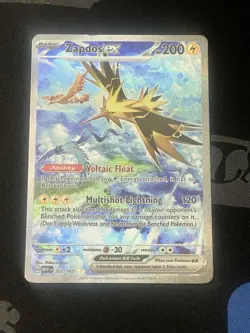 Zapdos Ex 202/165 Pokemon TCG Sv: Scarlet & Violet 151 Holo Card (Near Mint) NM - Image 1