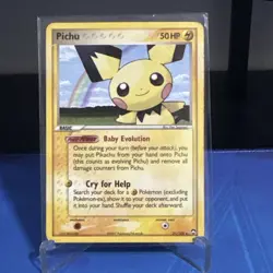 Pokemon Pichu TCG EX Power Keepers Card 21/108 Reverse Holo - Image 1