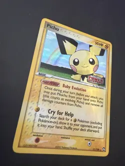 Pokemon Pichu TCG 21/108 EX Power Keepers Stamped Holo Rare 2007 - Image 3