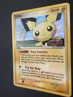 Pokemon Pichu TCG 21/108 EX Power Keepers Stamped Holo Rare 2007 - Image 4