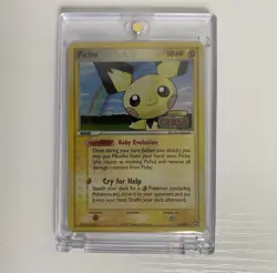 Pokemon Pichu TCG Reverse Holo Card 21/108 EX Power Keepers 2007 Stamped - Image 2