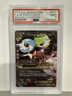 2016 POKEMON XY GENERATIONS RADIANT COLL #RC31 FULL ART/M GARDEVOIR EX PSA 9 - Image 1