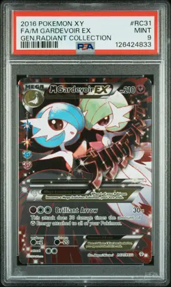 2016 POKEMON XY GENERATIONS RADIANT COLL #RC31 FULL ART/M GARDEVOIR EX PSA 9 - Image 1