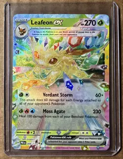 Pokemon TCG Leafeon EX Prismatic Evolutions Card #006/131 NM/M - Image 1