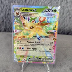 Leafeon ex 006/131 Prismatic Evolutions Pokemon Card TCG NM - Image 1