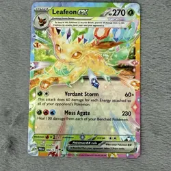 Leafeon ex 006/131 Prismatic Evolutions Pokemon Card TCG NM - Image 3