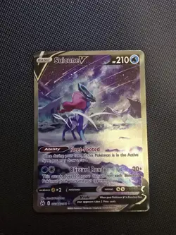 Pokemon Cards Suicune V GG38/GG70 Crown Zenith Galarian Gallery Holo V NM - Image 1