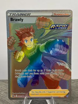 Pokemon Card Brawly 212/198 Chilling Reign Trainer Secret Rare Near Mint - Image 1