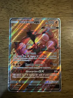 Pokemon TCG Buzzwole GX Full Art Ultra Rare Holo Card Crimson Invasion 104/111 - Image 1