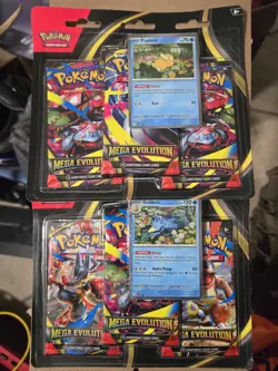 2x Pokemon: Mega Evolution 3 Pack Blister Psyduck & Golduck Promo's TCG - Image 1
