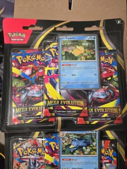 2x Pokemon: Mega Evolution 3 Pack Blister Psyduck & Golduck Promo's TCG - Image 2
