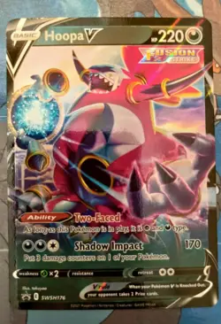 Hoopa V SWSH176 Ultra Rare Promo Pokemon Fusion Strike Near Mint - Image 1
