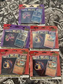 Pokemon Ascended Heroes Tech Sticker Collection 5 Packs Charmander Gastly - Image 1