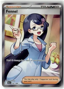 Fennel ⭐ 162/086 Holo Ultra Rare Black Bolt 2025 Pokemon NM - Image 1