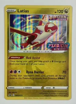 Pokemon TCG - Latios - SWSH171 - Fusion Strike Stamped - Prerelease Promo - Image 1