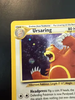 Pokemon Card Ursaring 15/75 Neo Discovery HOLO RARE SET BREAK TCG - LP - Image 2