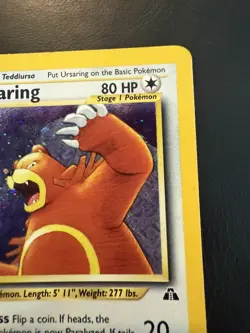Pokemon Card Ursaring 15/75 Neo Discovery HOLO RARE SET BREAK TCG - LP - Image 3