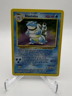 Pokemon TCG Blastoise Holo Rare Base Set 2/102 - Image 1